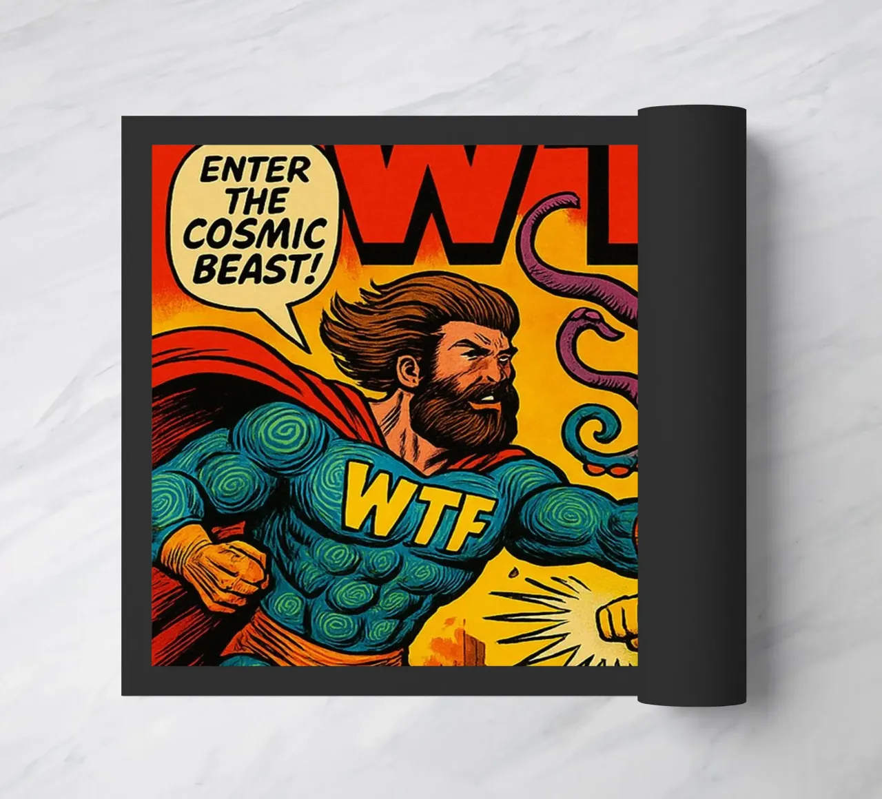 DOUBLE WTF - Fresh Supes On The Block paillasson de Vintage Van Gogh