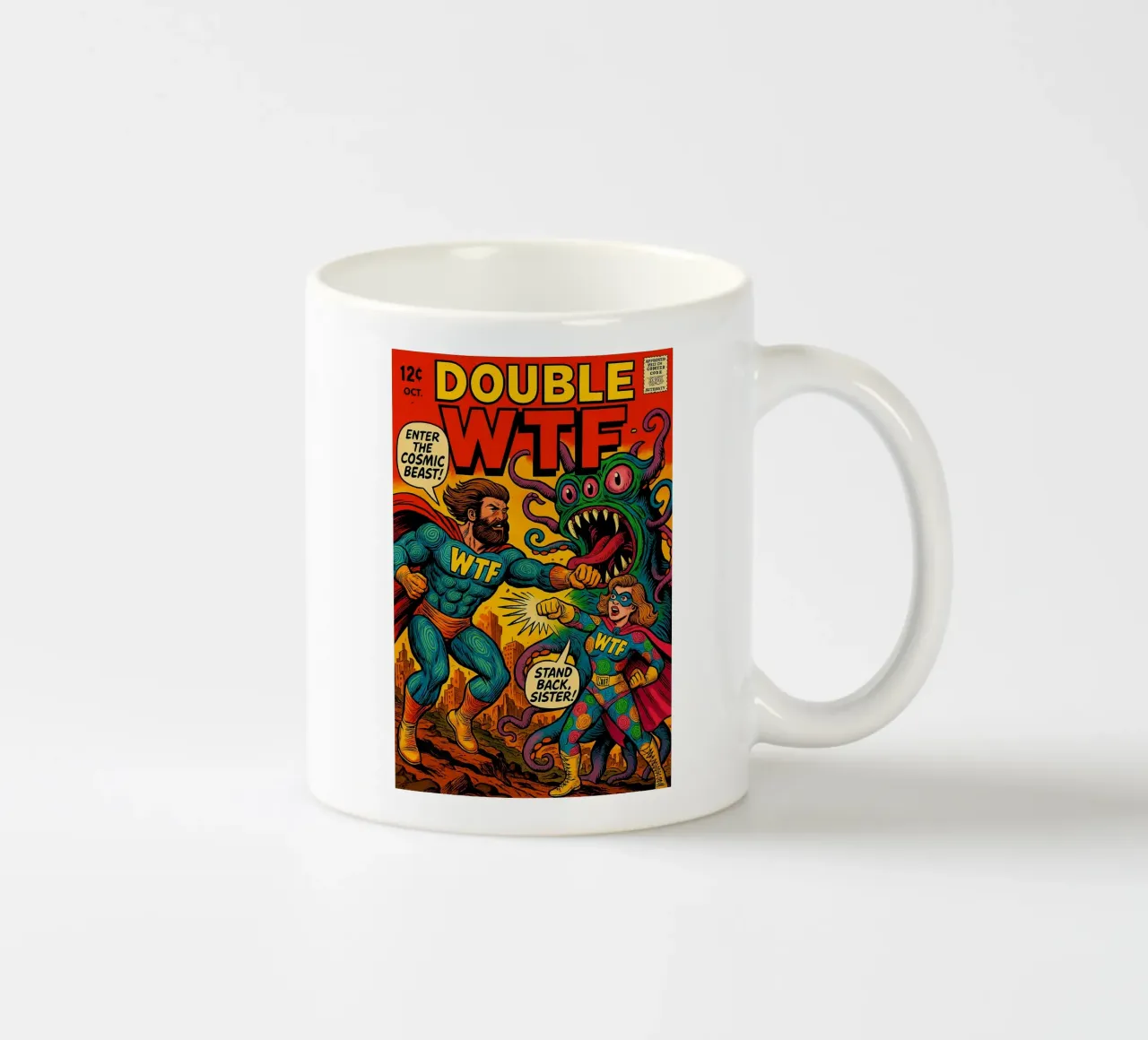 DOUBLE WTF - Fresh Supes On The Block Keramik Tasse von Vintage Van Gogh