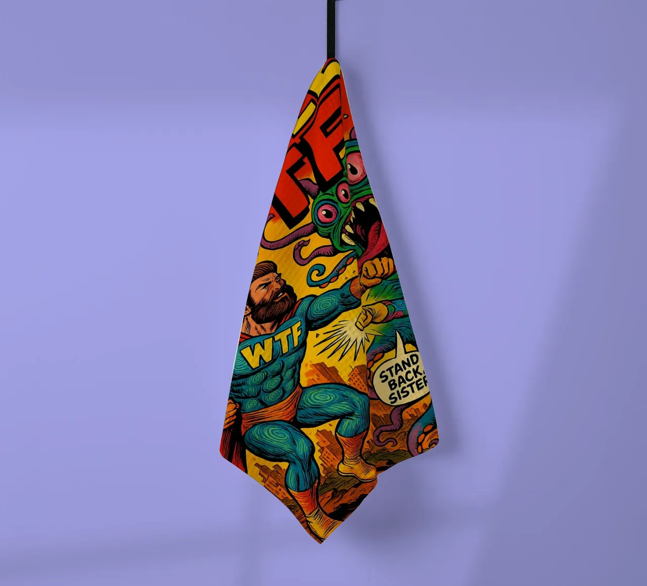 DOUBLE WTF - Fresh Supes On The Block Geschirrtuch von Vintage Van Gogh