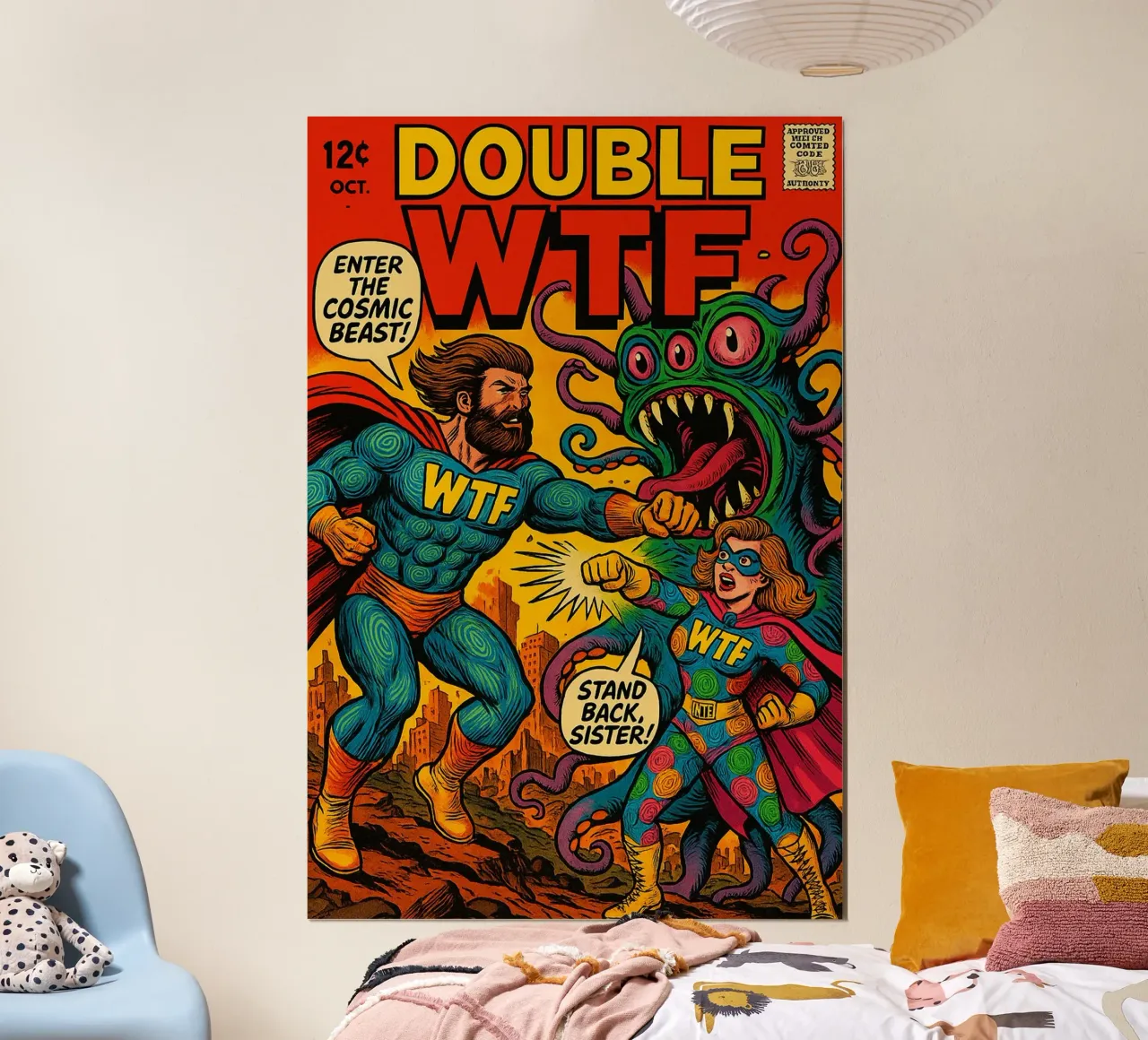 DOUBLE WTF - Fresh Supes On The Block Hahnemühle von Vintage Van Gogh