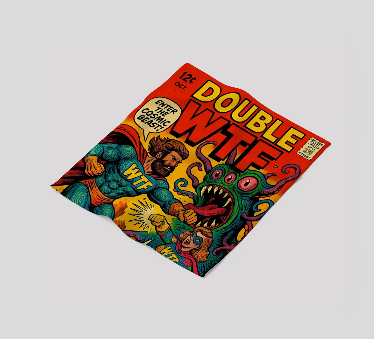 DOUBLE WTF - Fresh Supes On The Block manta de franela de Vintage Van Gogh