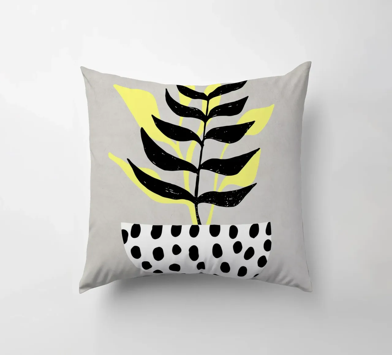 Pianta grafica in ciotola cuscino da Kim Hubball Studio