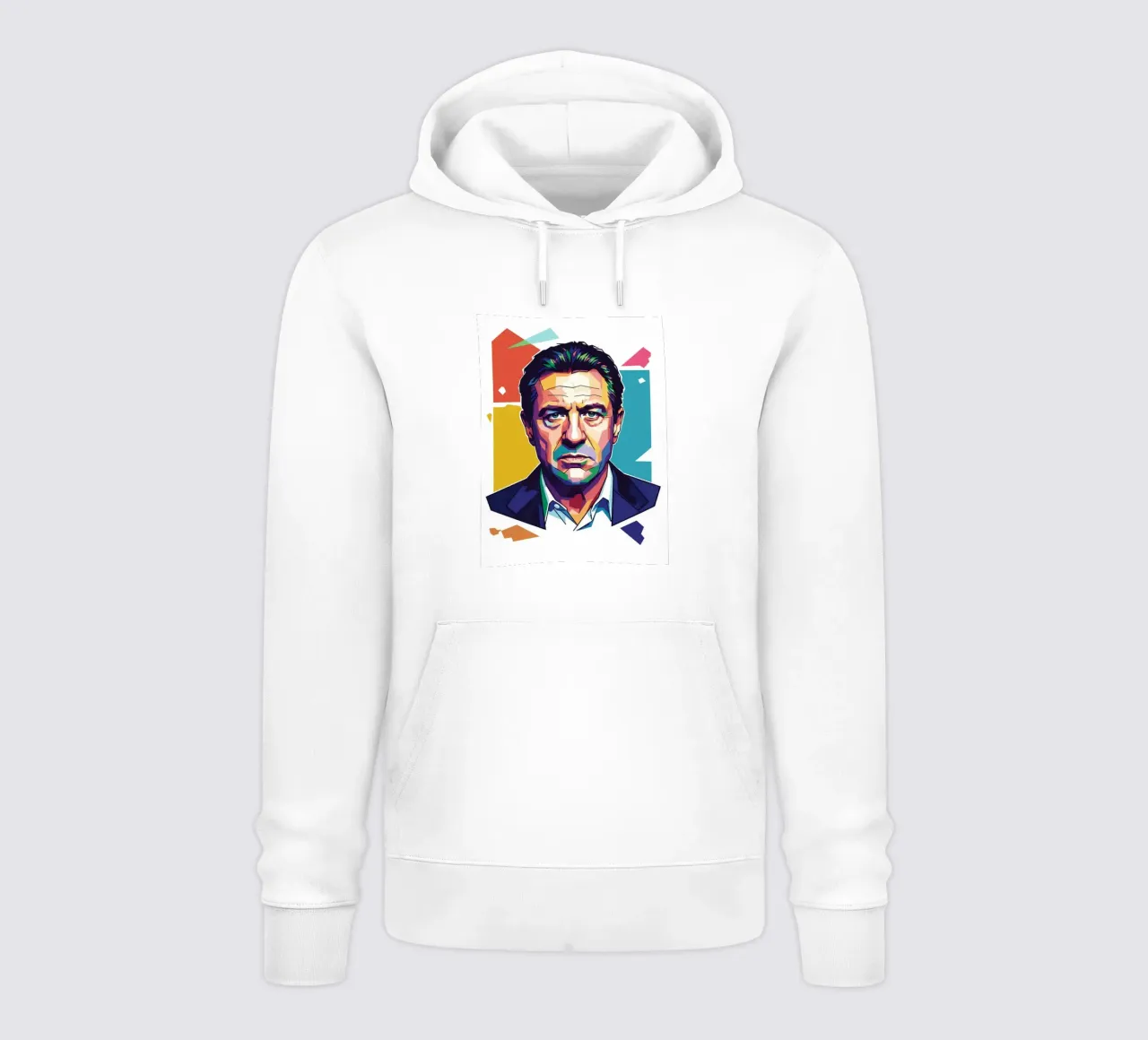 Ritratto pop art di Robert De Niro felpa con cappuccio da Hantamrata