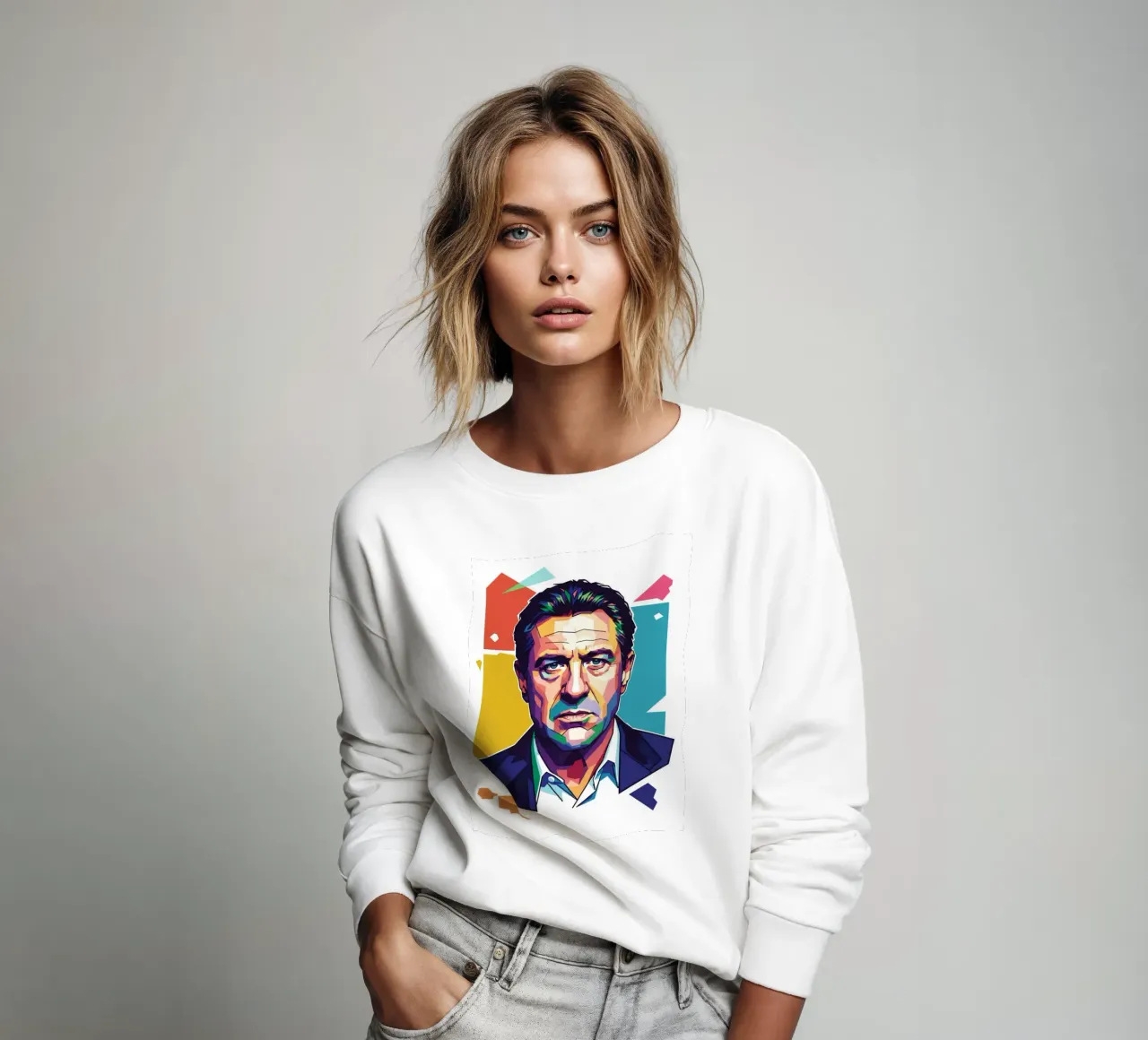 Ritratto pop art di Robert De Niro felpa da Hantamrata