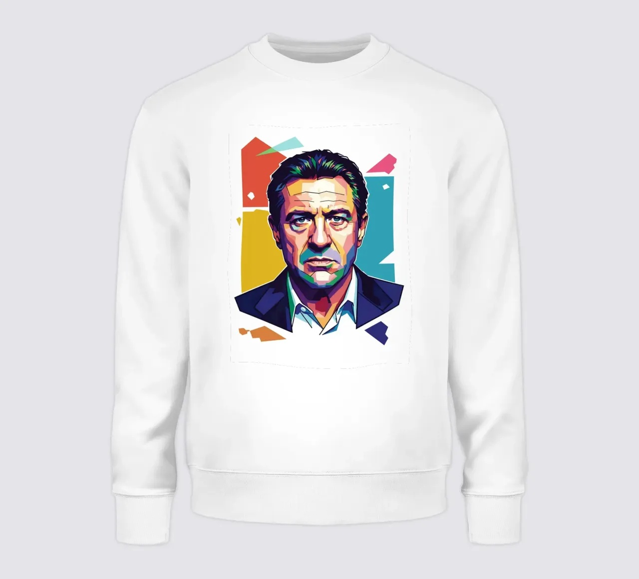 Ritratto pop art di Robert De Niro felpa da Hantamrata