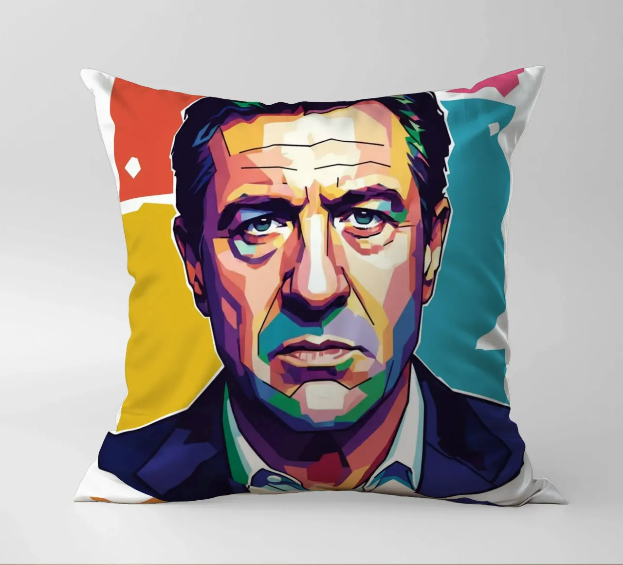Ritratto pop art di Robert De Niro cuscino da Hantamrata
