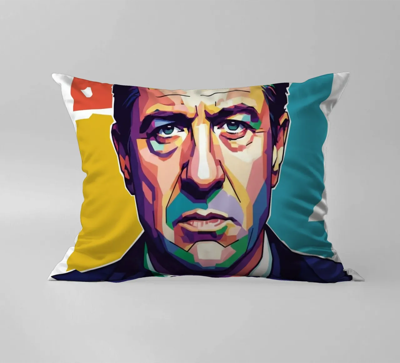 Ritratto pop art di Robert De Niro cuscino da Hantamrata