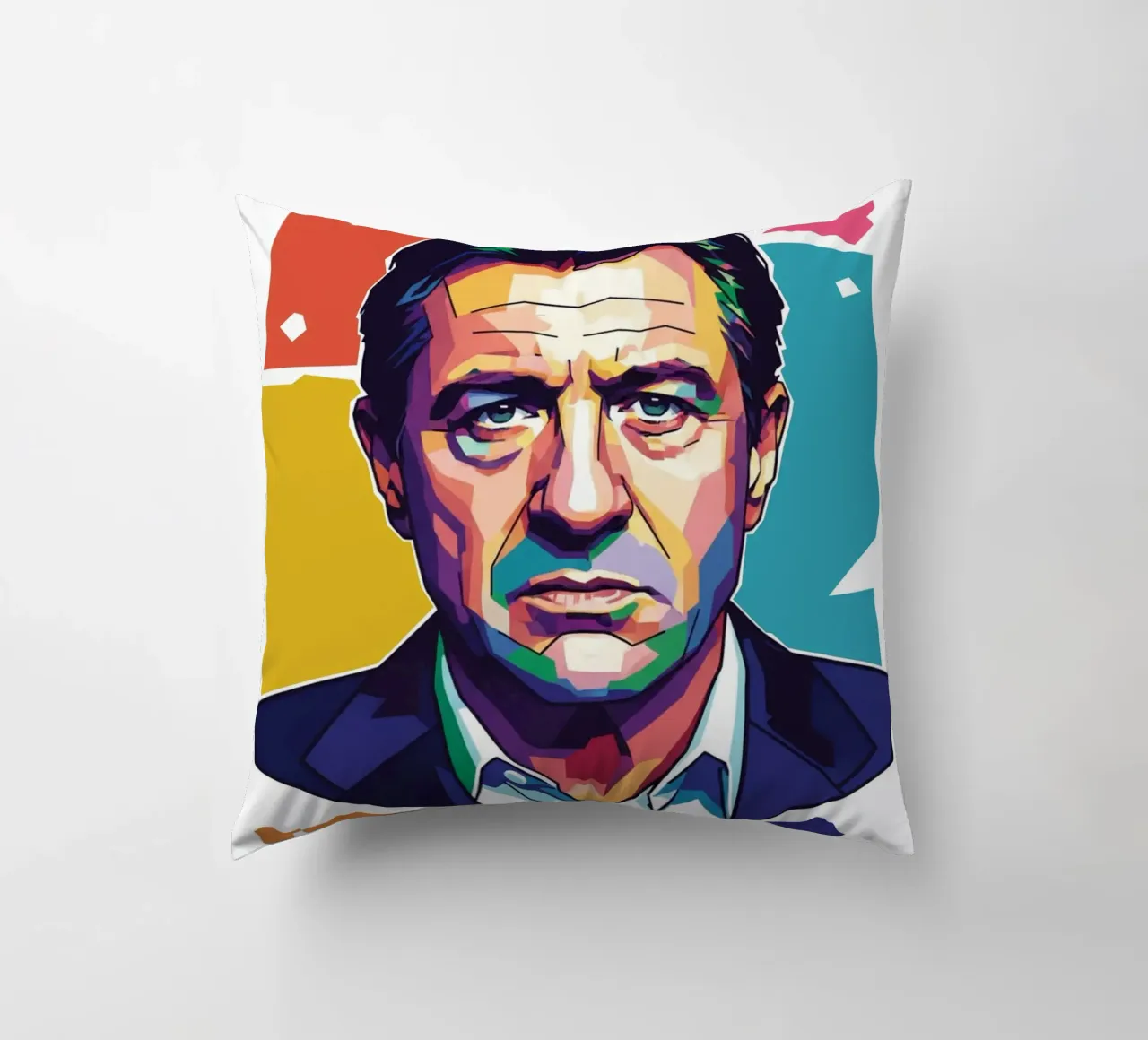 Ritratto pop art di Robert De Niro cuscino da Hantamrata