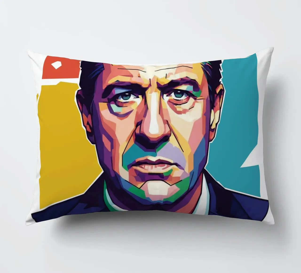 Ritratto pop art di Robert De Niro cuscino da Hantamrata
