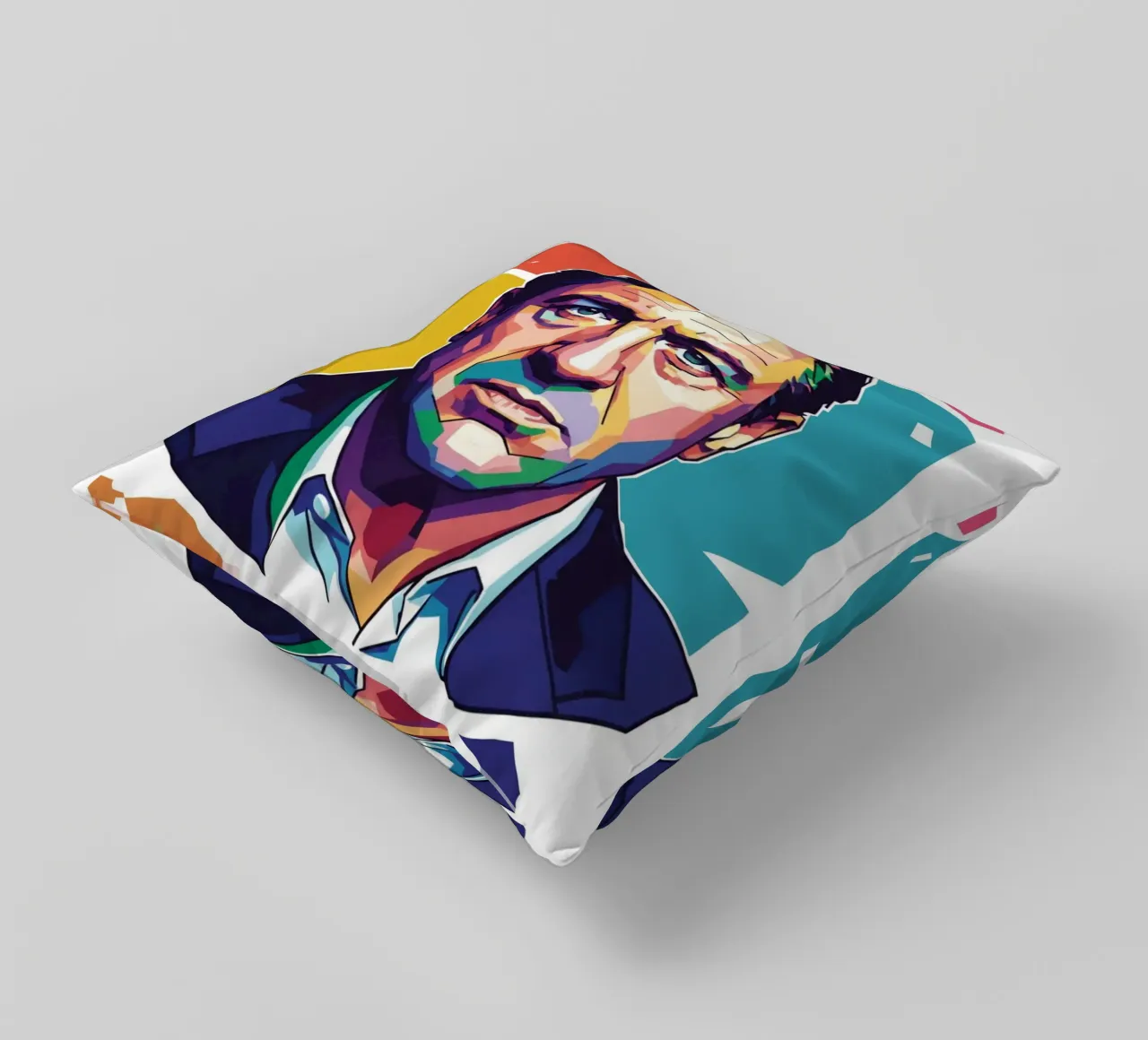 Ritratto pop art di Robert De Niro cuscino da Hantamrata