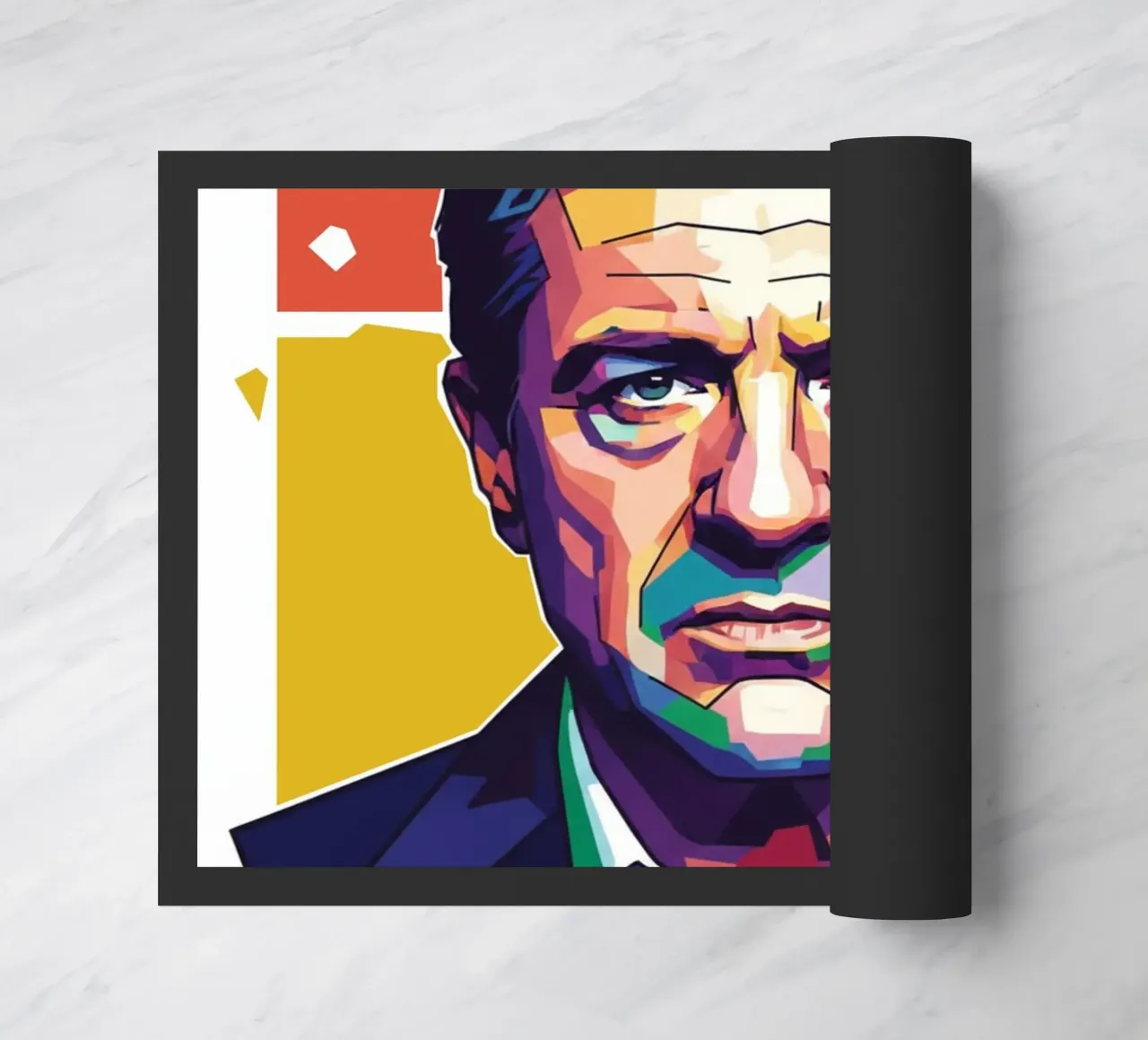 Ritratto pop art di Robert De Niro zerbino da Hantamrata