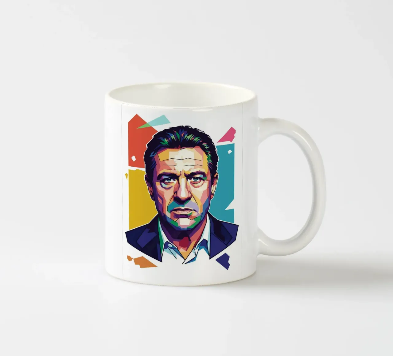 Ritratto pop art di Robert De Niro tazza in ceramica da Hantamrata