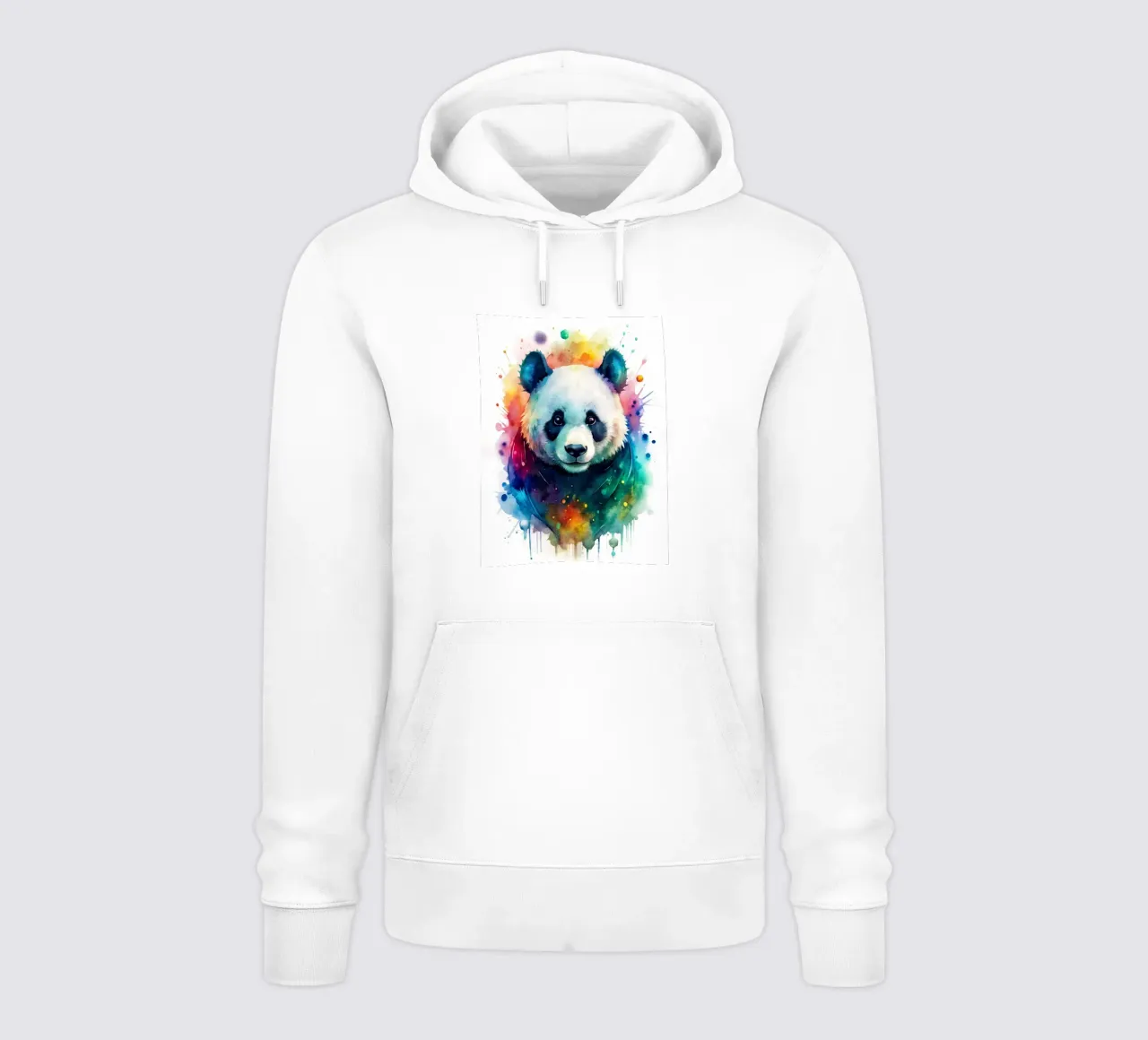 Orso panda in acquerello felpa con cappuccio da 🎁 NOBELART