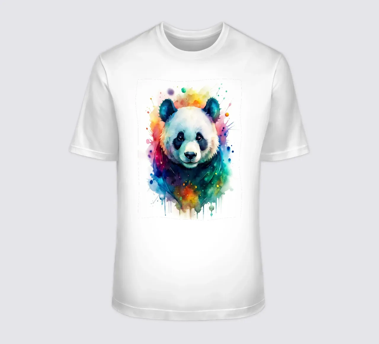 Orso panda in acquerello t-shirt da 🎁 NOBELART