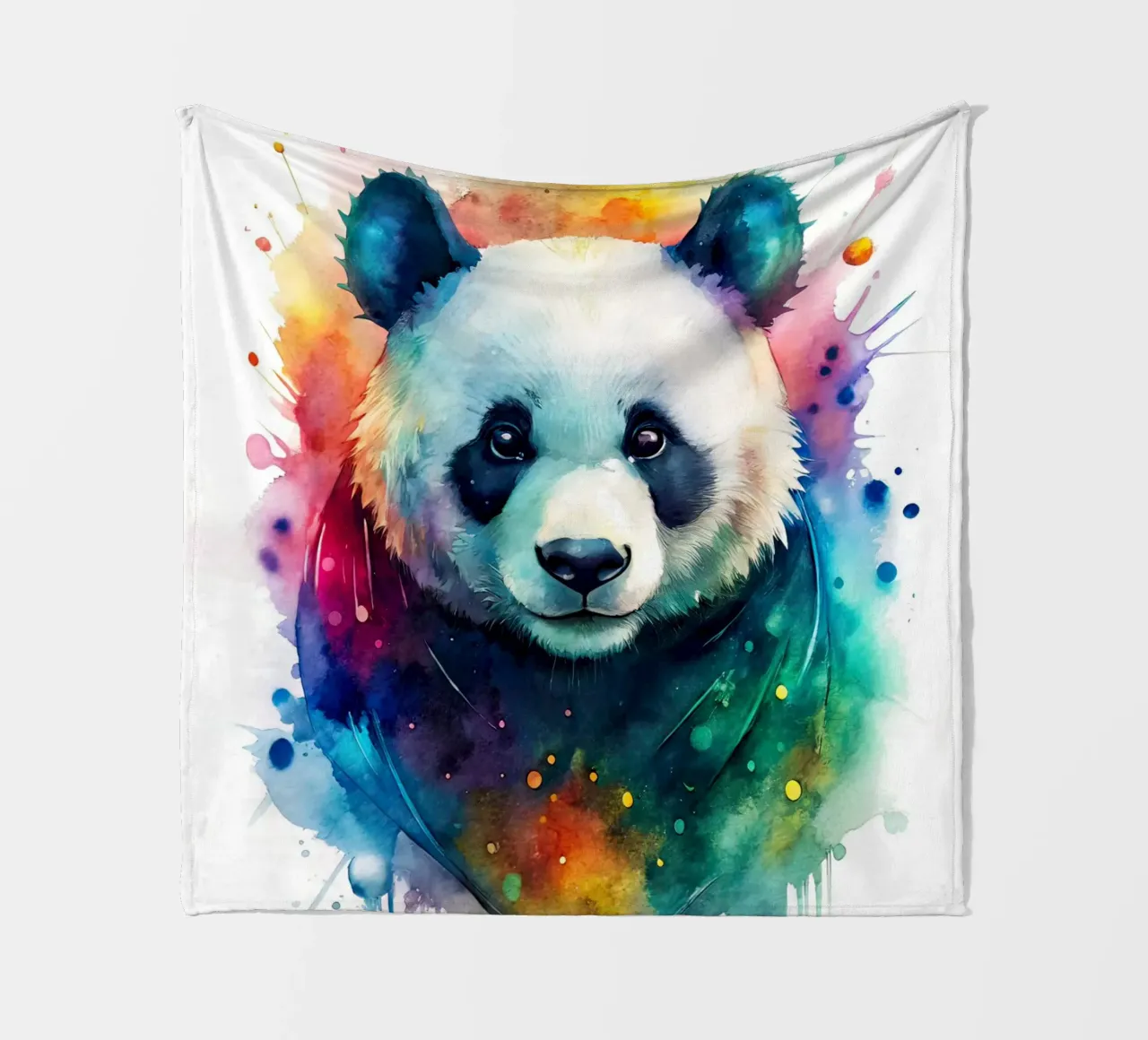 Orso panda in acquerello coperta in pile da 🎁 NOBELART
