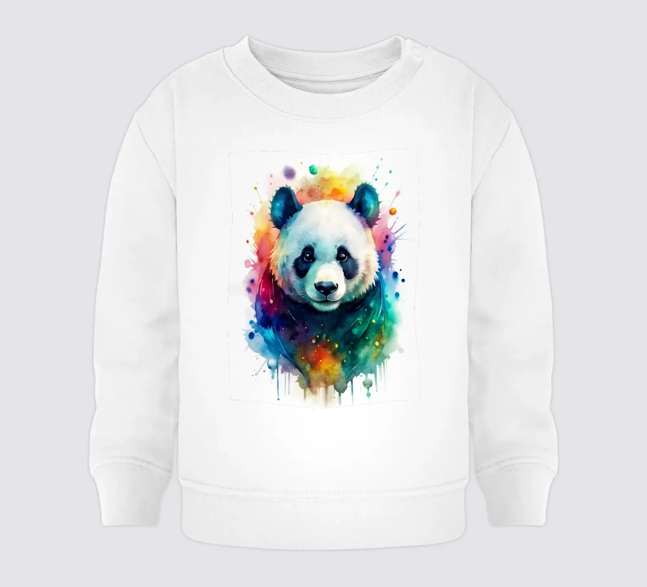 Orso panda in acquerello felpa neonato da 🎁 NOBELART