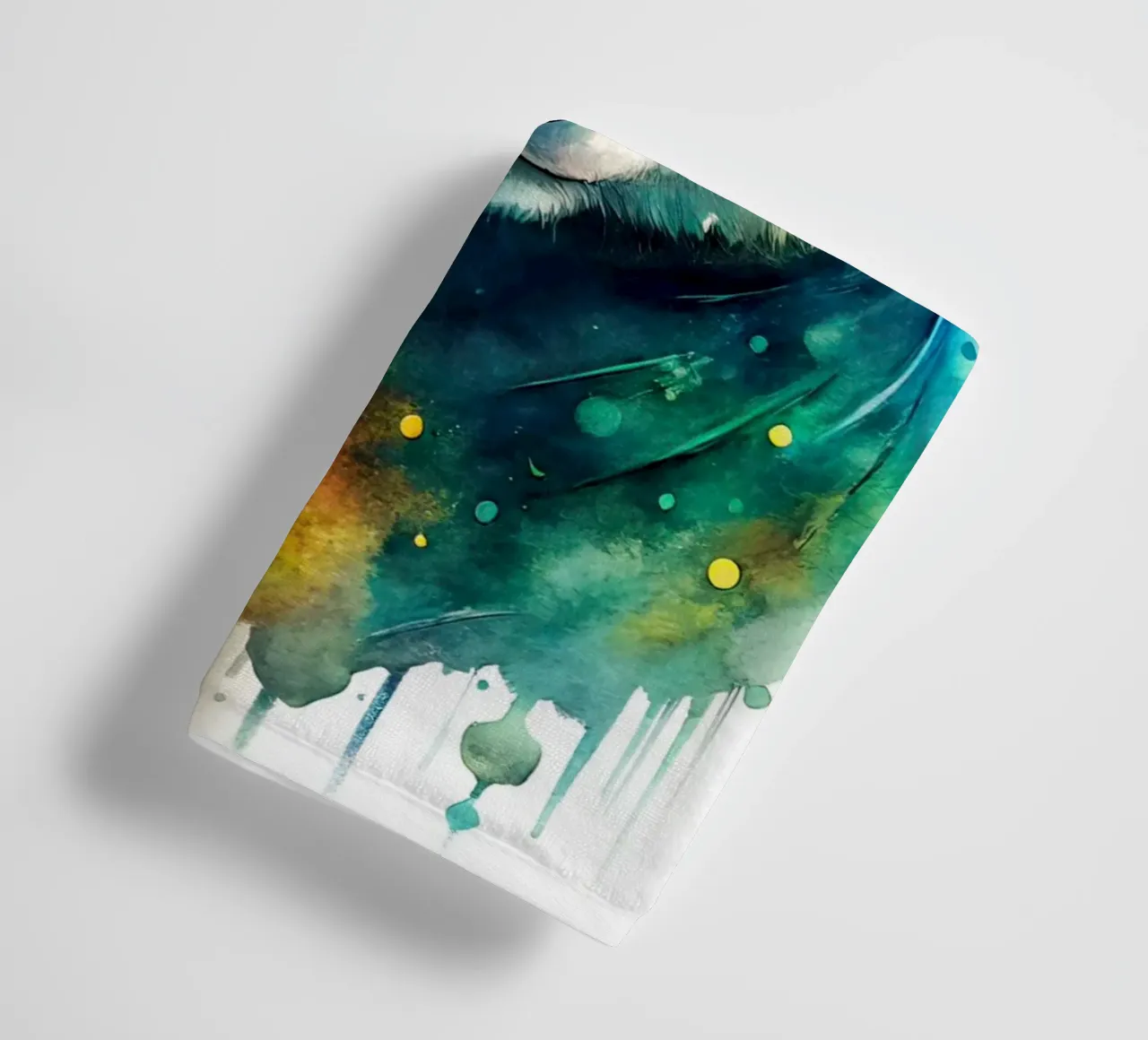 Orso panda in acquerello asciugamano da bagno da 🎁 NOBELART