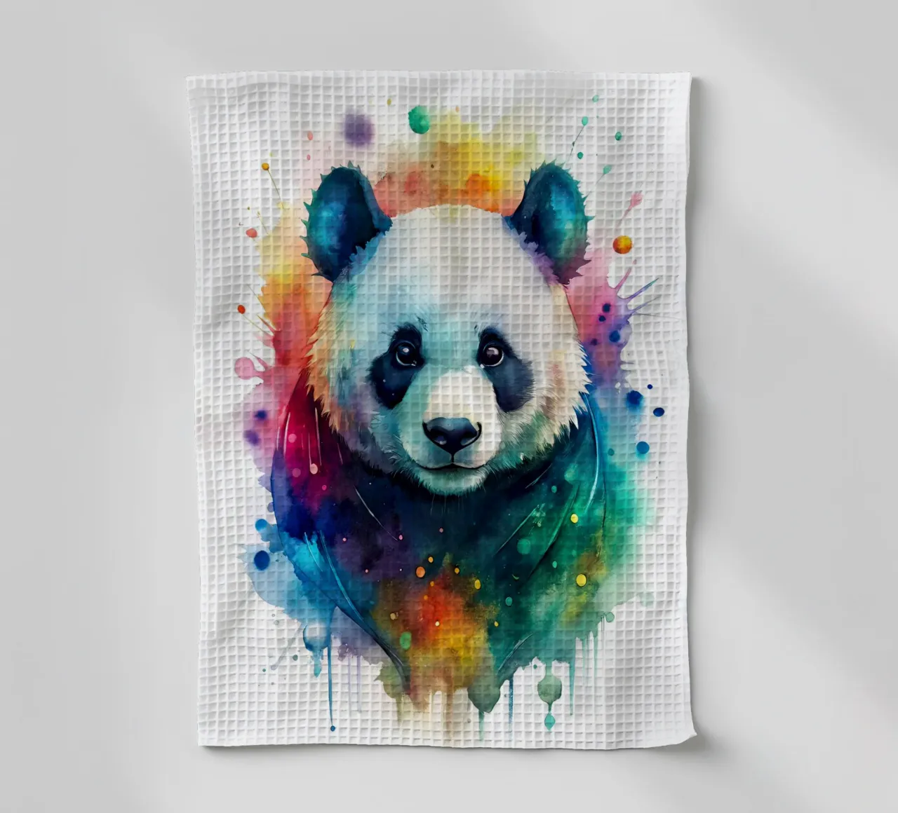 Orso panda in acquerello canovaccio da cucina da 🎁 NOBELART