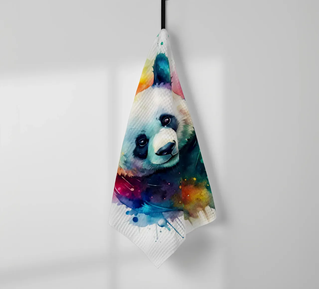 Orso panda in acquerello canovaccio da cucina da 🎁 NOBELART