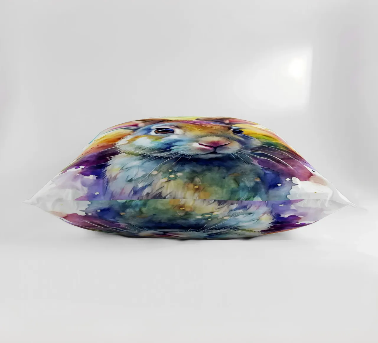 Coniglio ad acquerello cuscino da 🎁 NOBELART