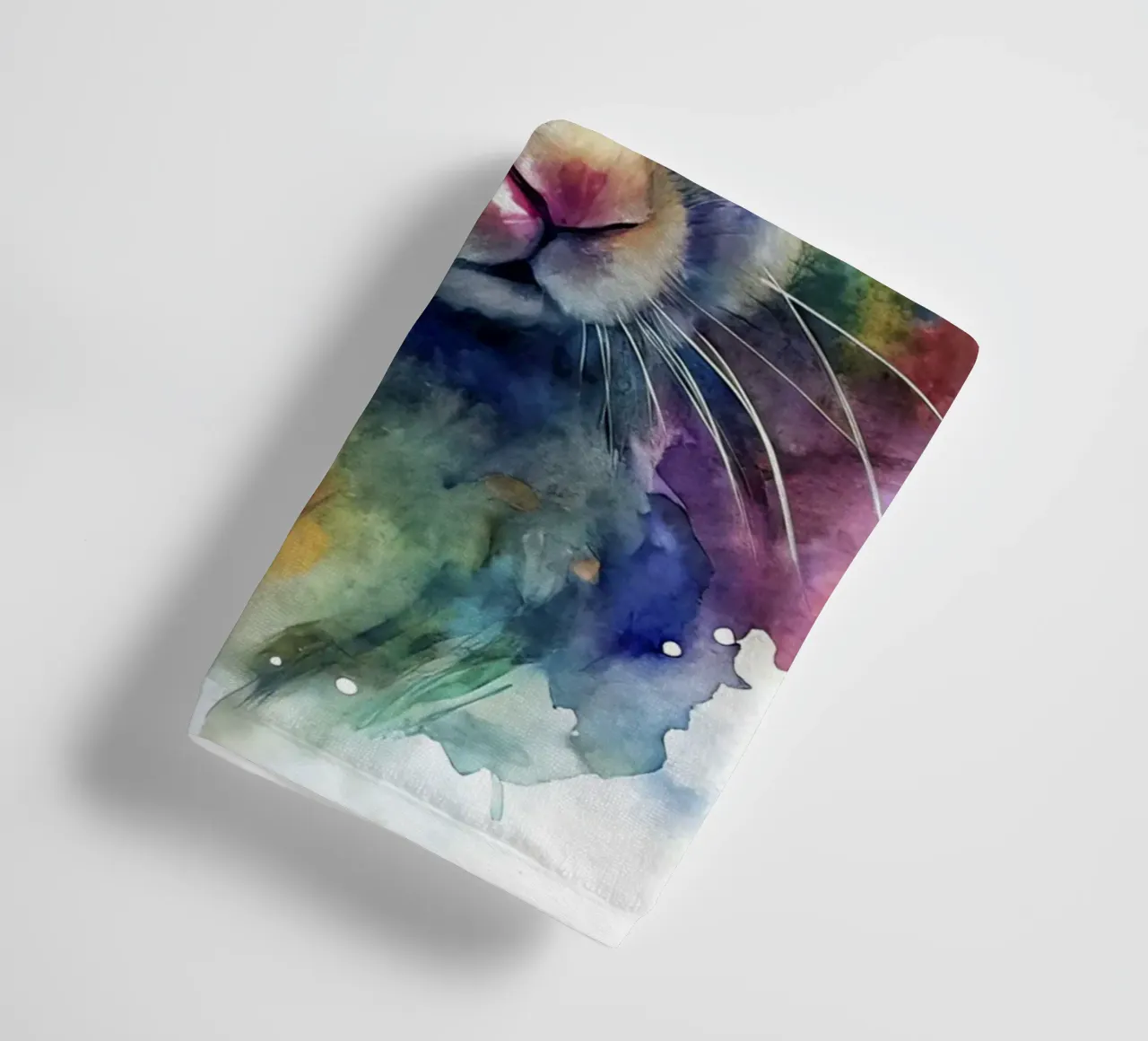 Coniglio ad acquerello asciugamano da bagno da 🎁 NOBELART