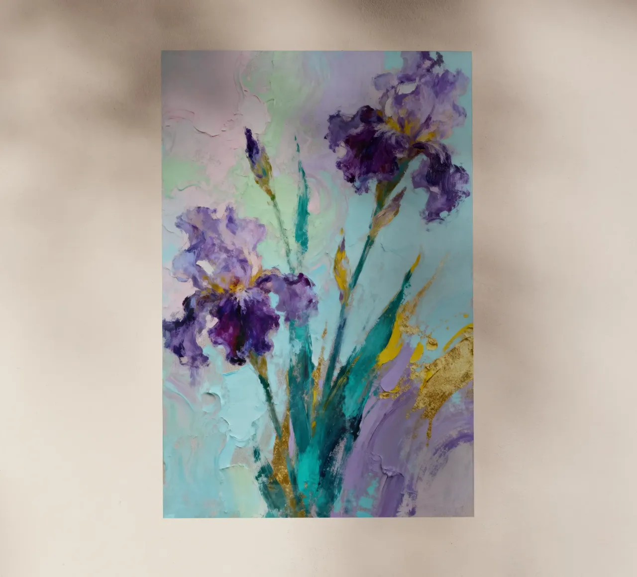 Purple Iris Abstract pellicola backlit da Attaboy Dsgn