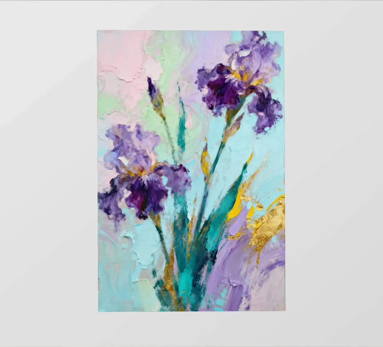 Purple Iris Abstract telo in pvc da Attaboy Dsgn