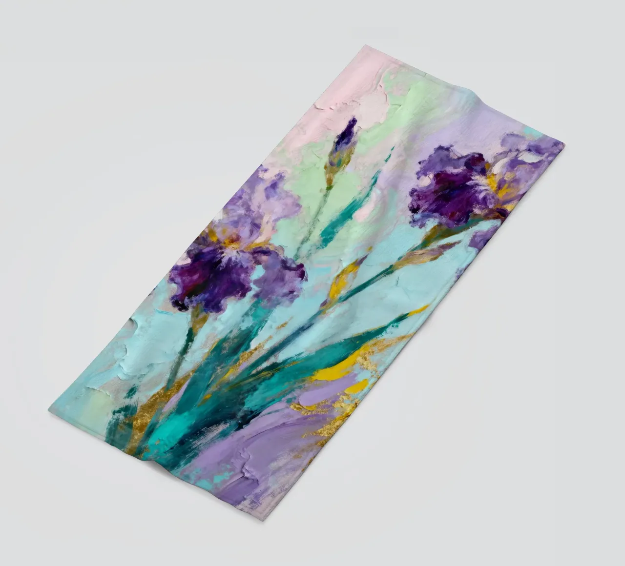 Purple Iris Abstract telo mare da Attaboy Dsgn