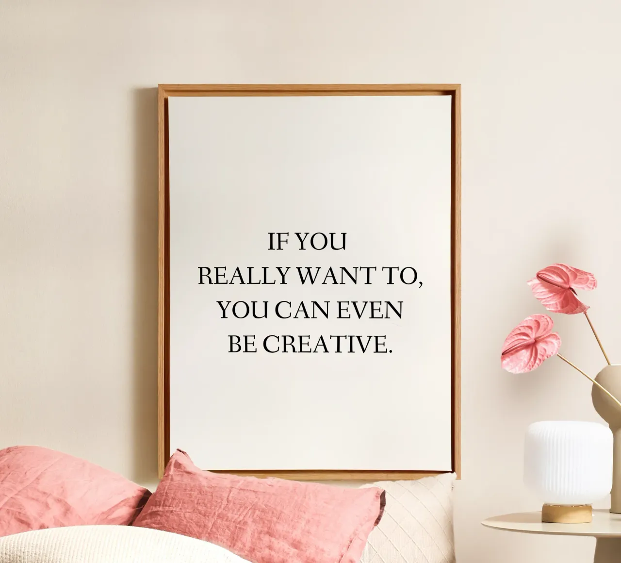 If you really want to, you can even be creative. canvas by RB-Quotes