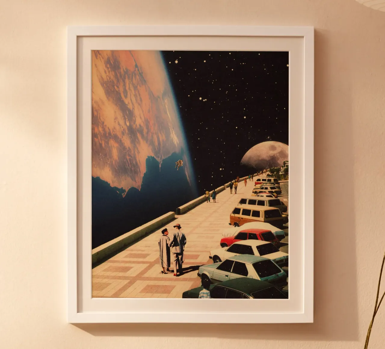 Spazio Promenade poster con telaio in plastica da Taudalpoi