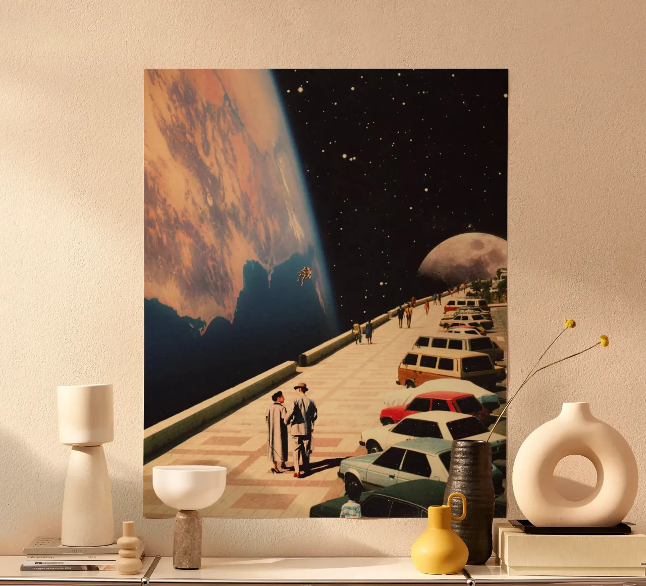 Spazio Promenade poster con telaio in plastica da Taudalpoi