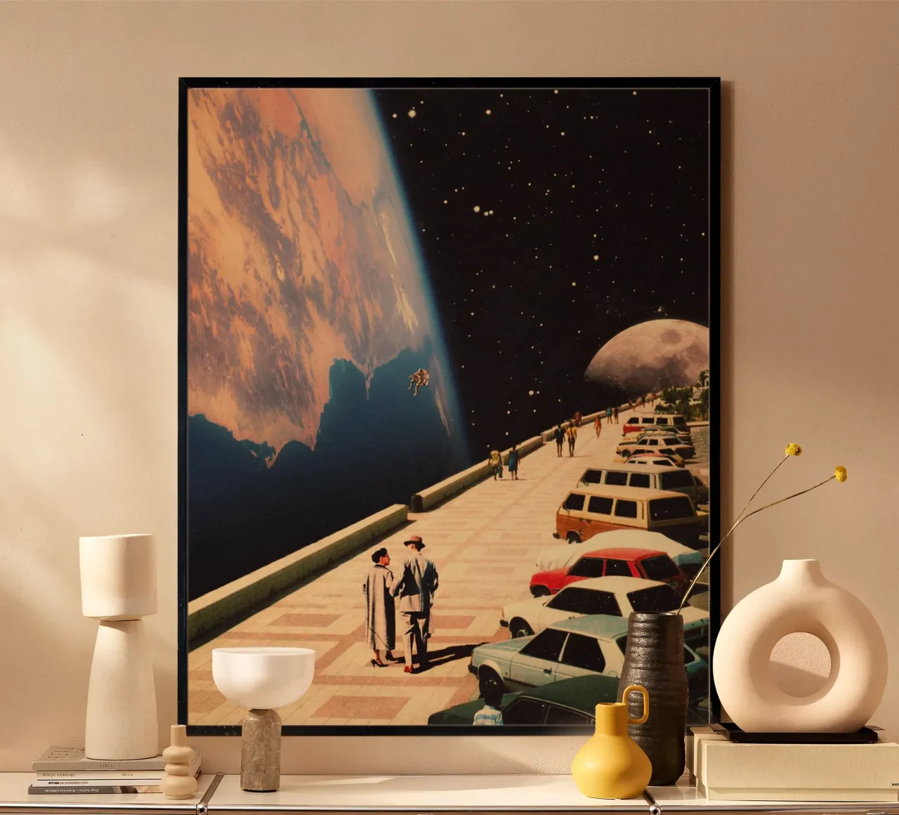 Spazio Promenade poster con telaio in plastica da Taudalpoi