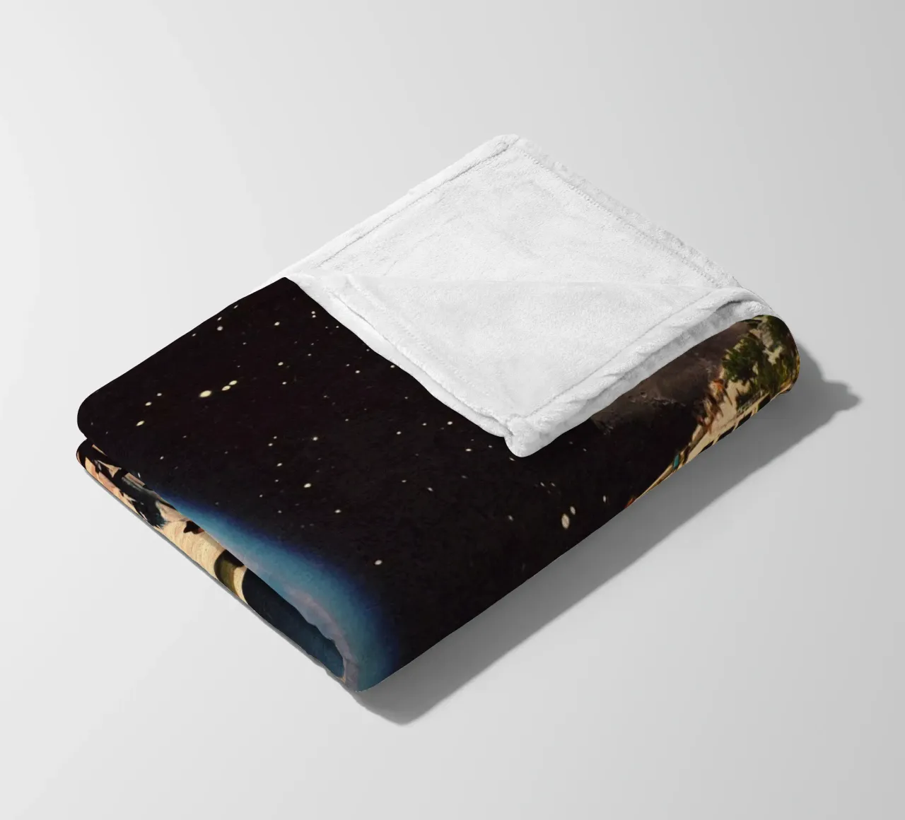 Space Promenade fleece blanket by Taudalpoi