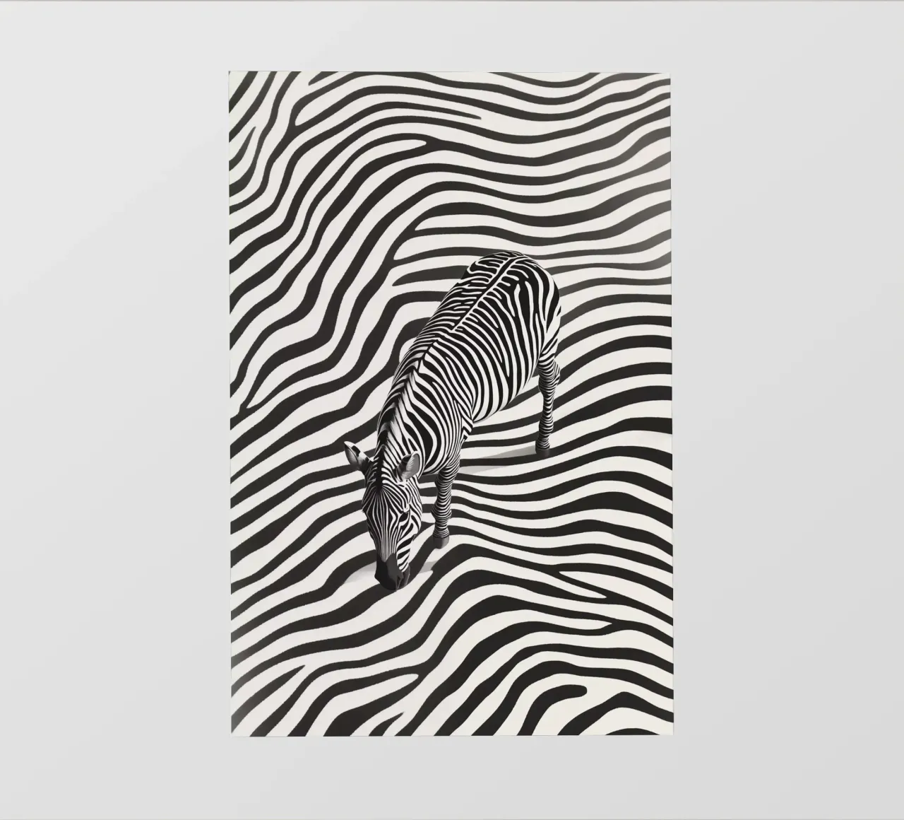 Strisce zebrate | Line art Op-Art telo in pvc da Autofocus