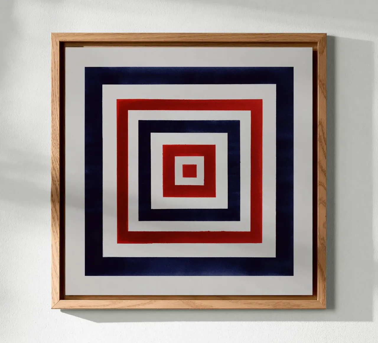 Red & Indigo Squares alluminio dibond da Seed & Signal