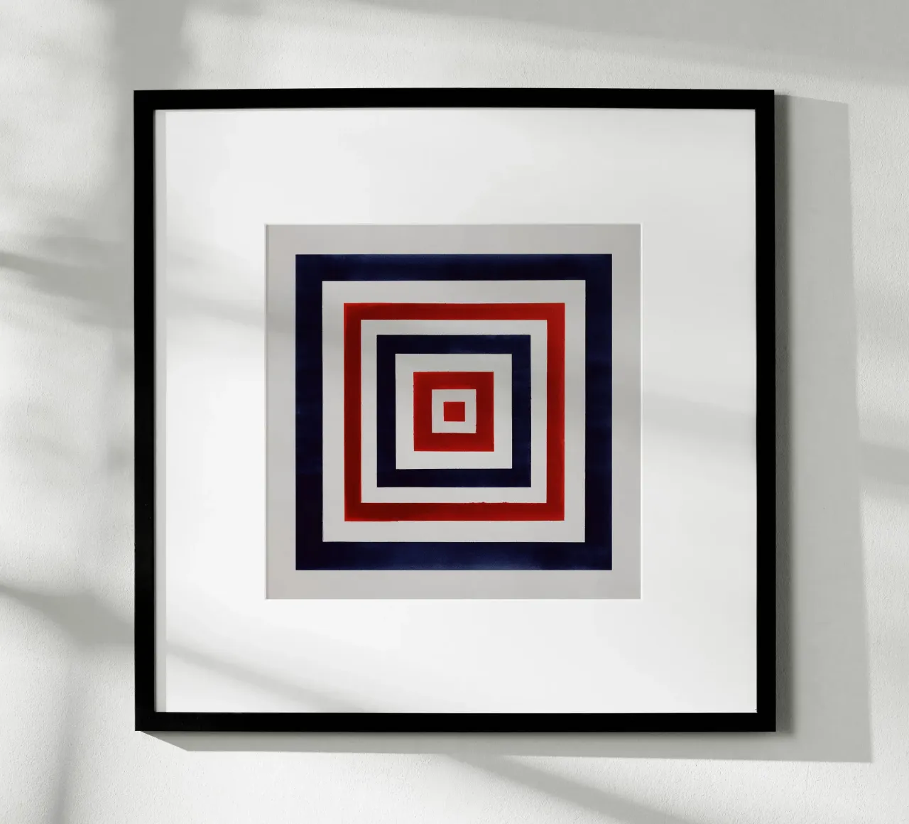 Red & Indigo Squares carta hahnemühle da Seed & Signal