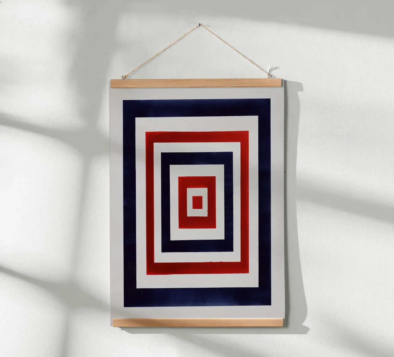 Red & Indigo Squares carta hahnemühle da Seed & Signal