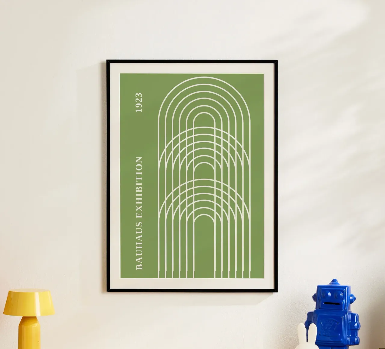Nested Arch Minimal Line Art: Bauhaus Exhibition 1923 hahnemühle by Grungeo