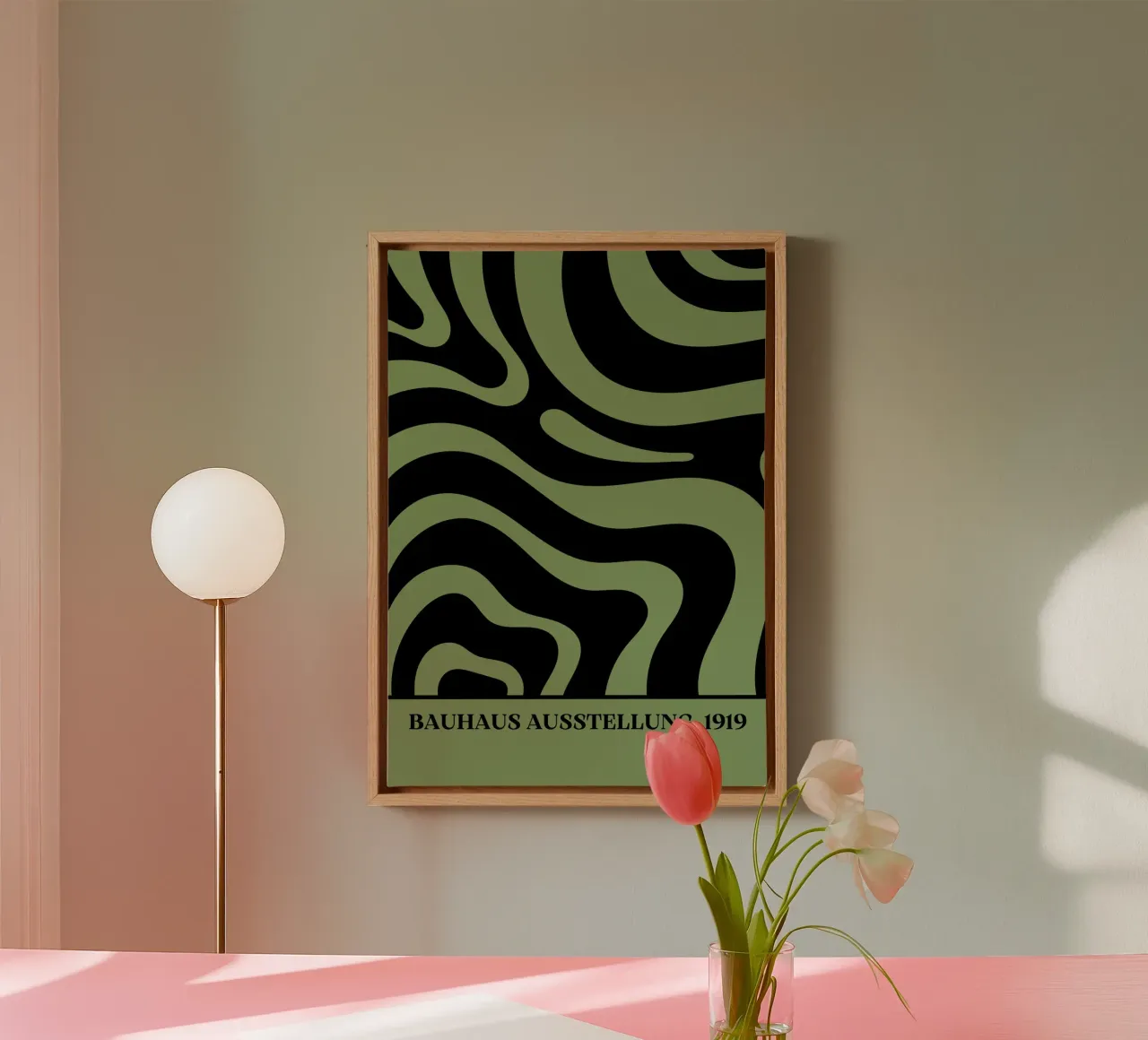 Retro Fluid Swirls: Earth Tone Psychedelic Abstract canvas by Grungeo