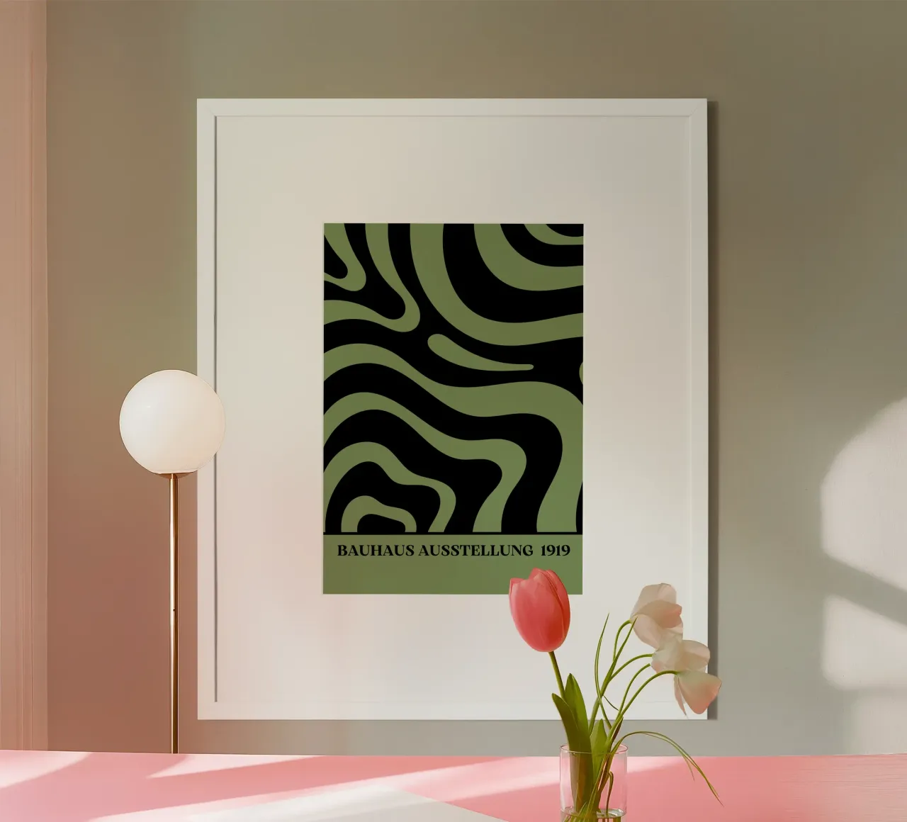 Retro Fluid Swirls: Earth Tone Psychedelic Abstract hahnemühle by Grungeo