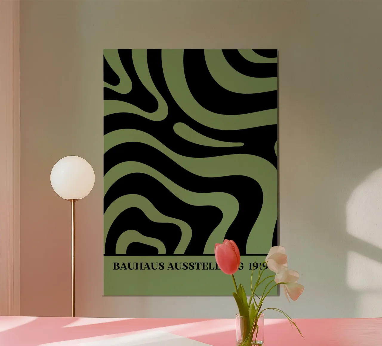 Retro Fluid Swirls: Earth Tone Psychedelic Abstract hahnemühle by Grungeo