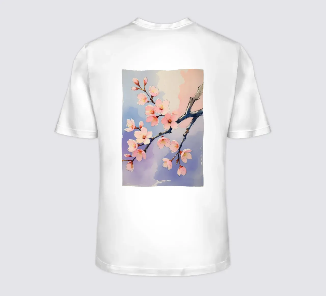Pittura digitale minimalista con fiori di ciliegio t-shirt da Bloom And Brush