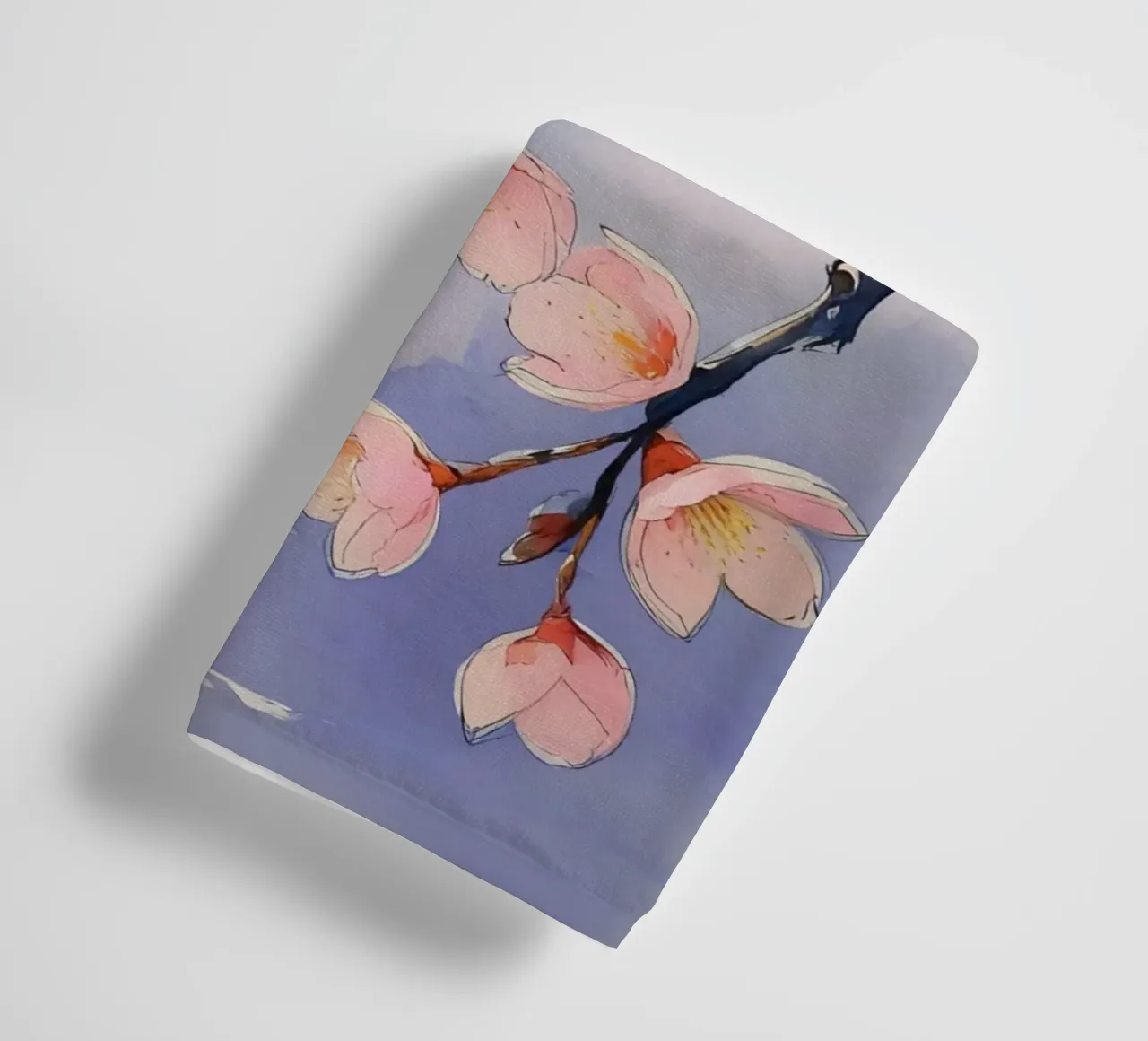Pittura digitale minimalista con fiori di ciliegio asciugamano da bagno da Bloom And Brush