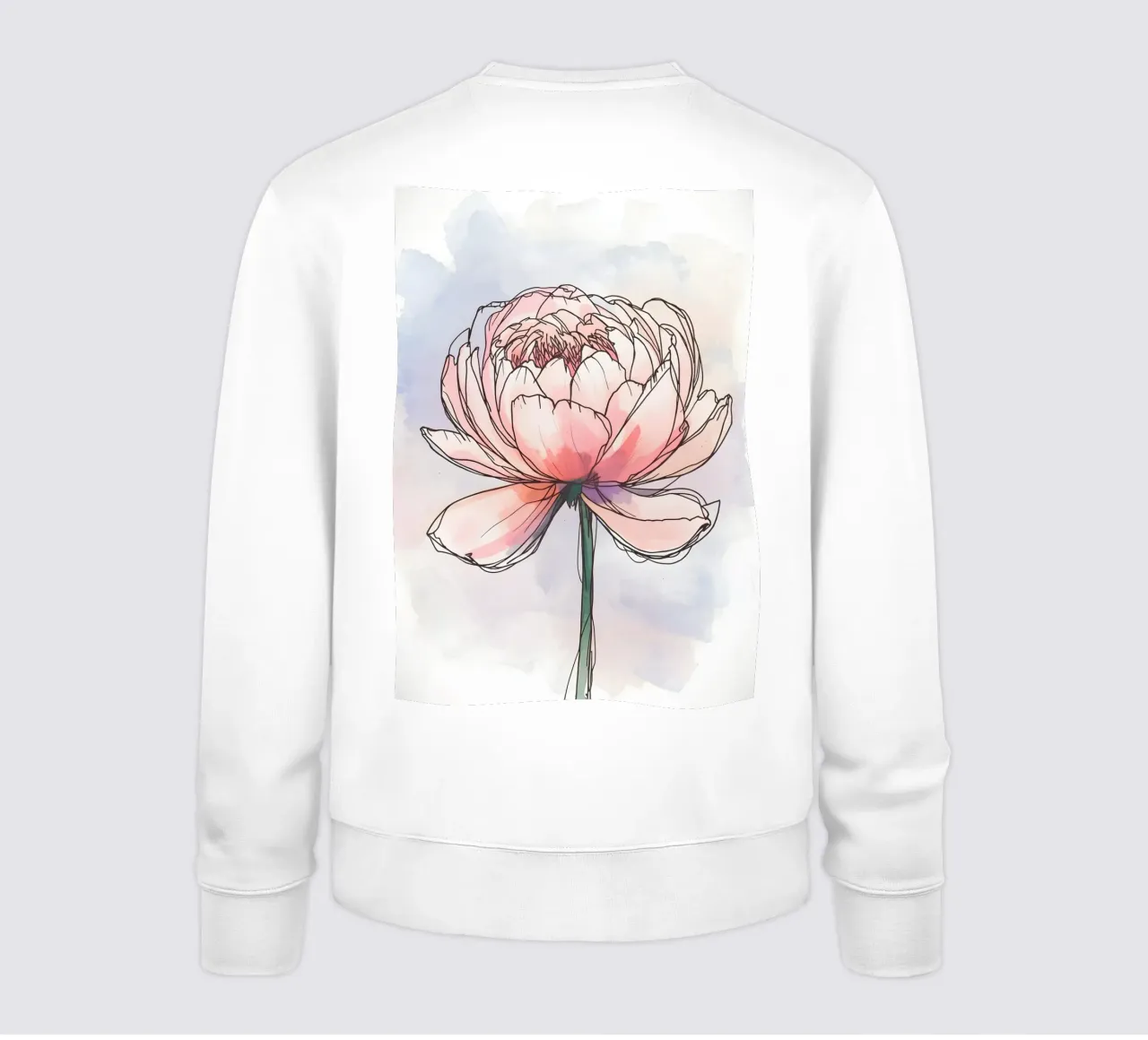 Pittura digitale minimalista di magnolia felpa da Bloom And Brush
