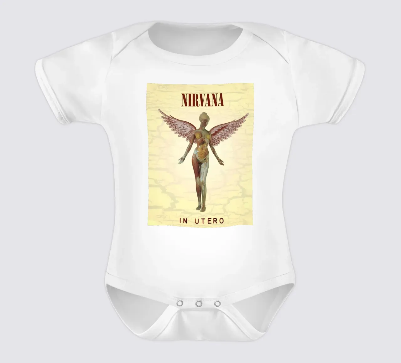In Utero body neonato maniche corte da vintage singer