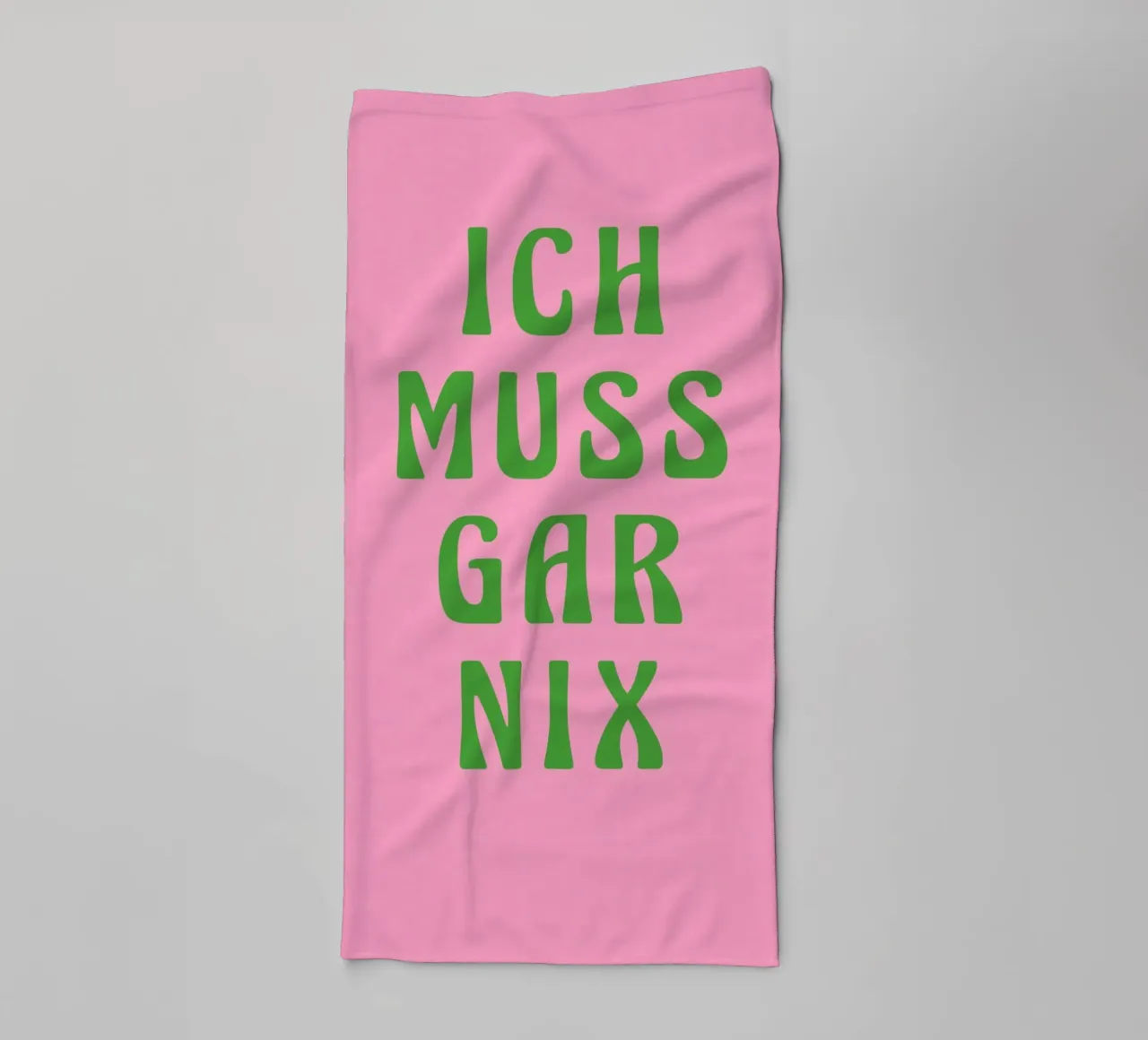 Ich muss gar nix, pinki asciugamano da bagno da Carinaprint