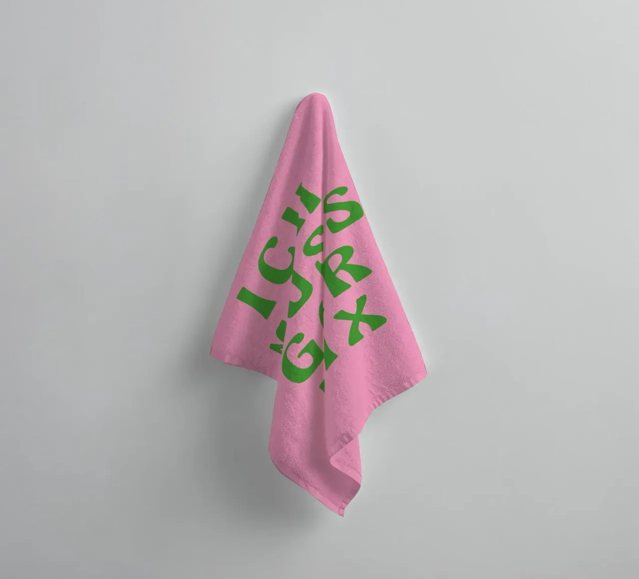 Ich muss gar nix, pinki asciugamano da bagno da Carinaprint
