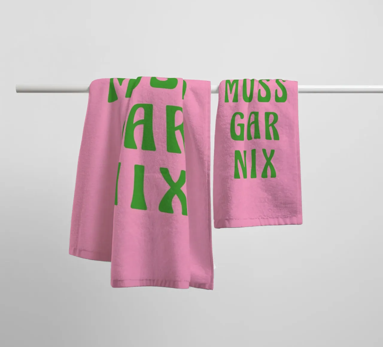 Ich muss gar nix, pinki asciugamano da bagno da Carinaprint