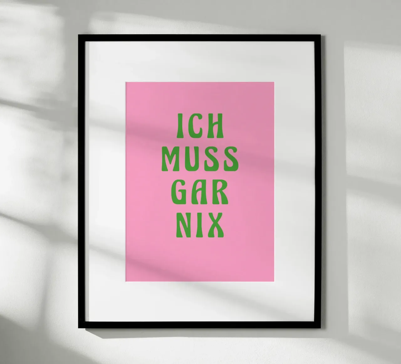 Ich muss gar nix, pinki carta hahnemühle da Carinaprint