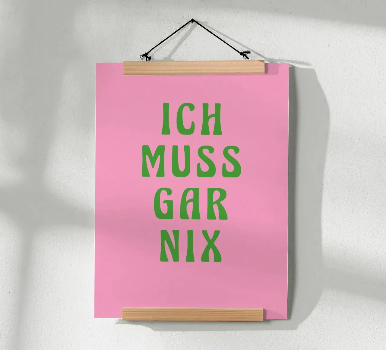 Ich muss gar nix, pinki carta hahnemühle da Carinaprint